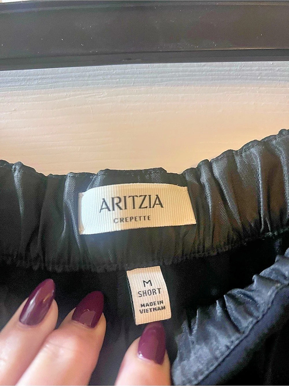 Aritzia The Lodge Pant - Crepette Wide Leg Pants Midnight Navy Medium short - Picture 2 of 3